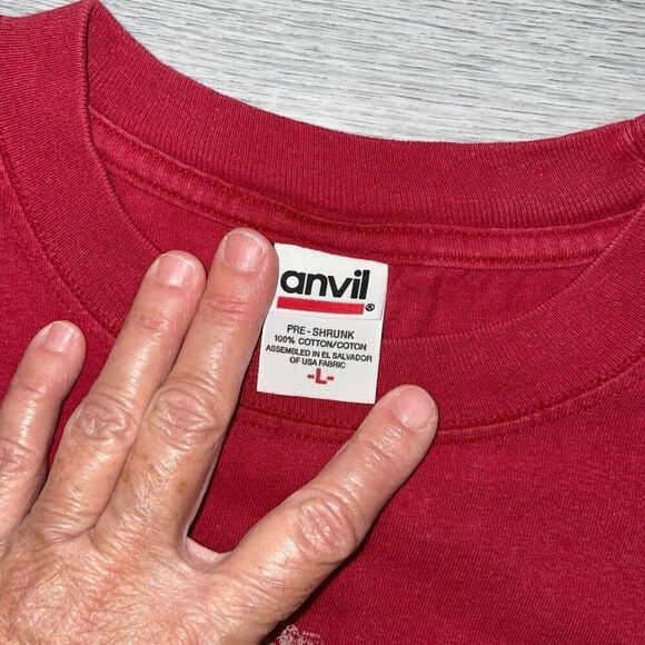 Vintage Mens Large Yellowstone National Park Long Sleeve Tee Crewneck Sweatshirt - Picture 4 of 11